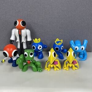 Roblox Rainbow Friends Mini Action Figures Lot Of 8 Phatmojo Toys